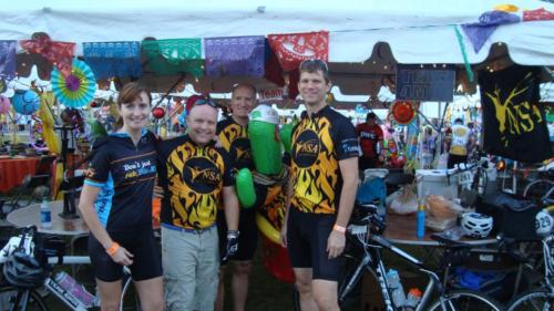 We had such an awesome tent that year at the GA MS bike ride. Memories.