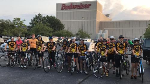 It's our 2017 Team 4Moe at the Beautiful Backroads Century ride!!